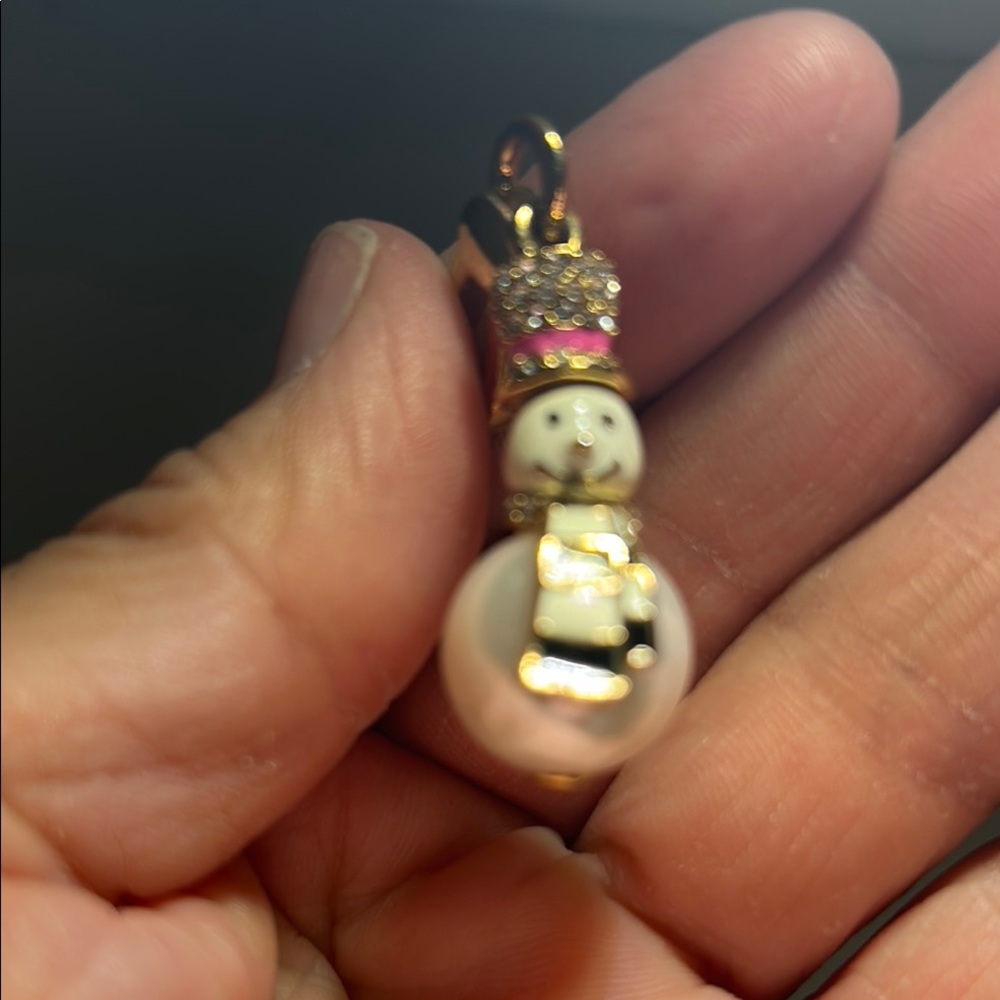 Juicy couture Gold and Pink Snowman Charm - Picture 4 of 4